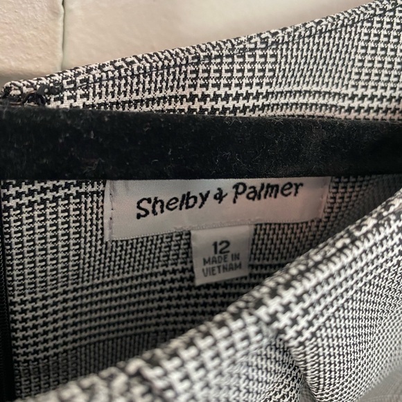 Shelby & Palmer size 12  Elegant Gray Plaid Women's Dress - Picture 3 of 7